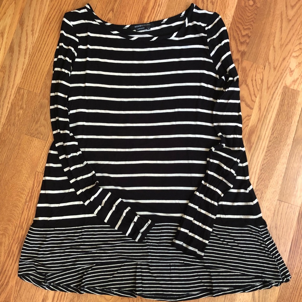 BCBGMaxAzria Stripped Tunic